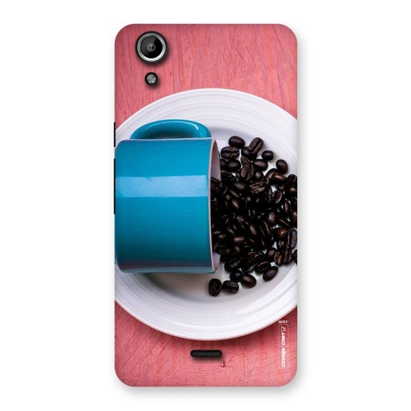 Blue Mug And Beans Back Case for Micromax Canvas Selfie Lens Q345
