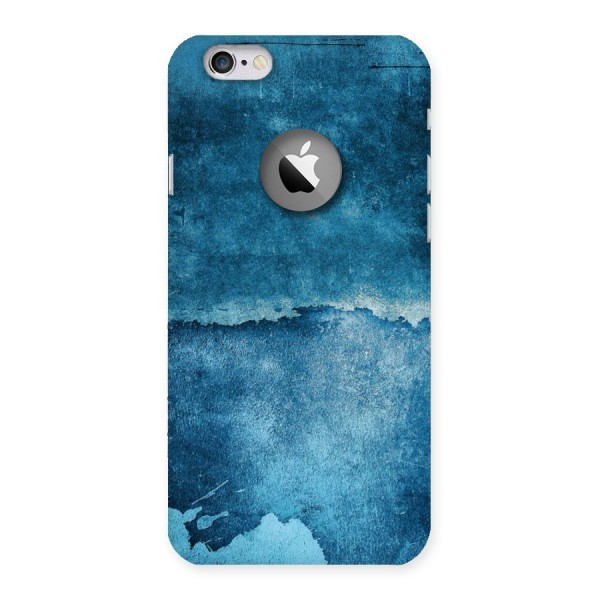 Blue Paint Wall Back Case for iPhone 6 Logo Cut
