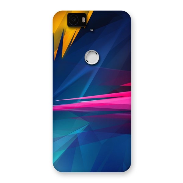 Blue Red Abstract Back Case for Google Nexus-6P