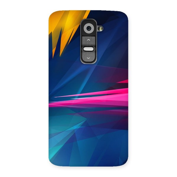 Blue Red Abstract Back Case for LG G2