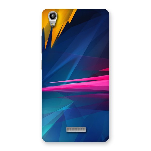 Blue Red Abstract Back Case for Lava-Pixel-V1