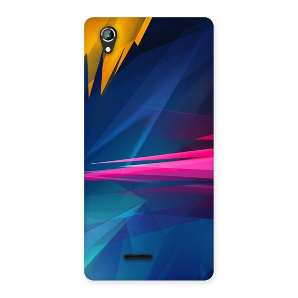 Blue Red Abstract Back Case for Lava Iris 800