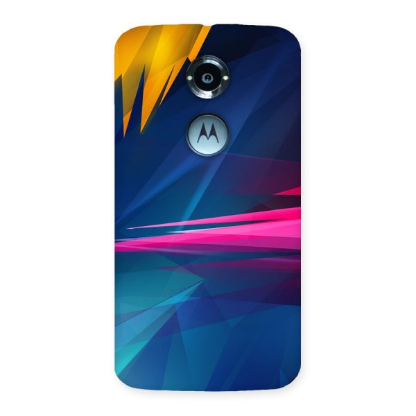 Blue Red Abstract Back Case for Moto X 2nd Gen