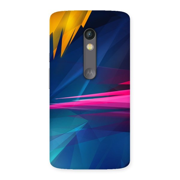 Blue Red Abstract Back Case for Moto X Play