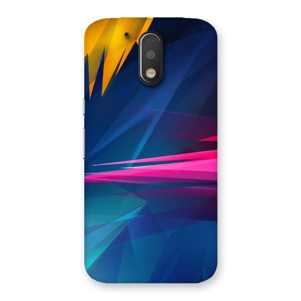 Blue Red Abstract Back Case for Motorola Moto G4