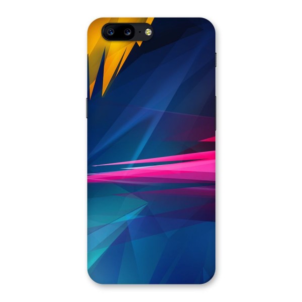 Blue Red Abstract Back Case for OnePlus 5