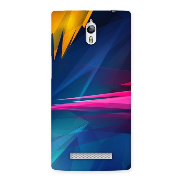 Blue Red Abstract Back Case for Oppo Find 7