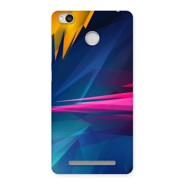 Blue Red Abstract Back Case for Redmi 3S Prime