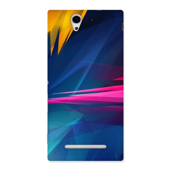 Blue Red Abstract Back Case for Sony Xperia C3