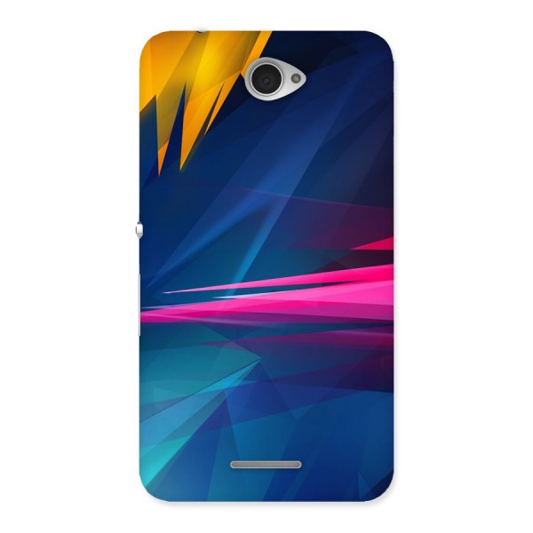 Blue Red Abstract Back Case for Sony Xperia E4