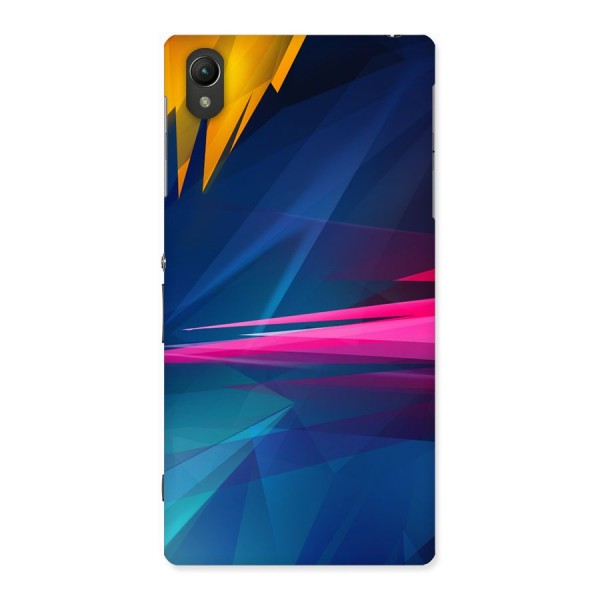 Blue Red Abstract Back Case for Sony Xperia Z1