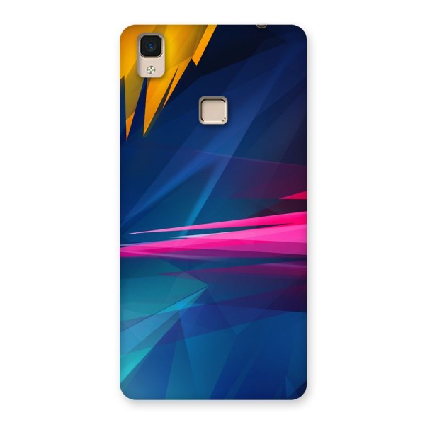 Blue Red Abstract Back Case for V3 Max