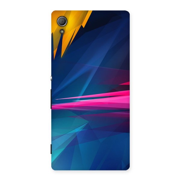 Blue Red Abstract Back Case for Xperia Z3 Plus