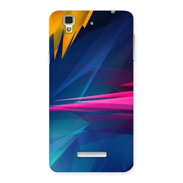 Blue Red Abstract Back Case for YU Yureka Plus