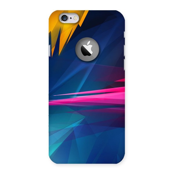 Blue Red Abstract Back Case for iPhone 6 Logo Cut