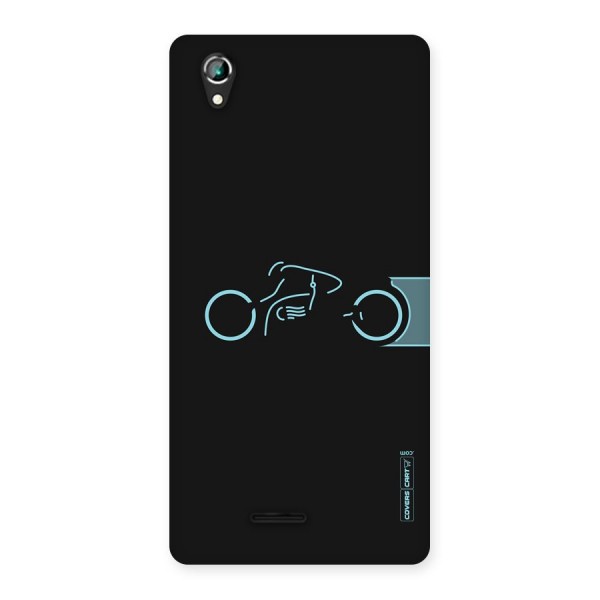 Blue Ride Back Case for Lava Iris 800