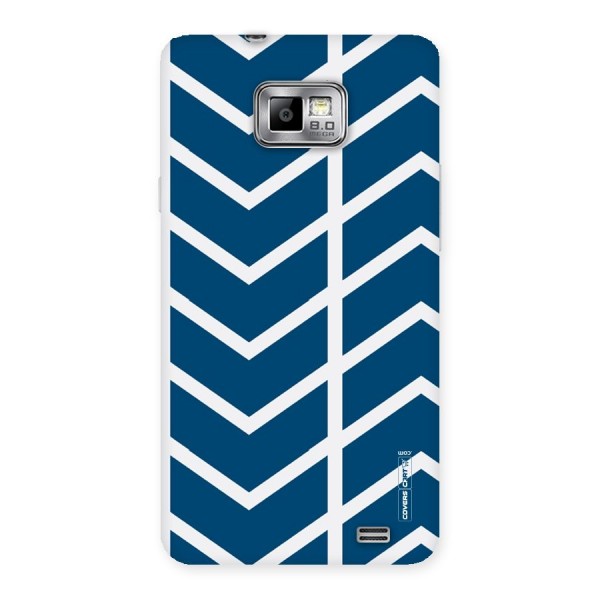 Blue White Pattern Back Case for Galaxy S2