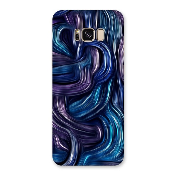 Blue and Purple Oil Paint Back Case for Galaxy S8 Plus