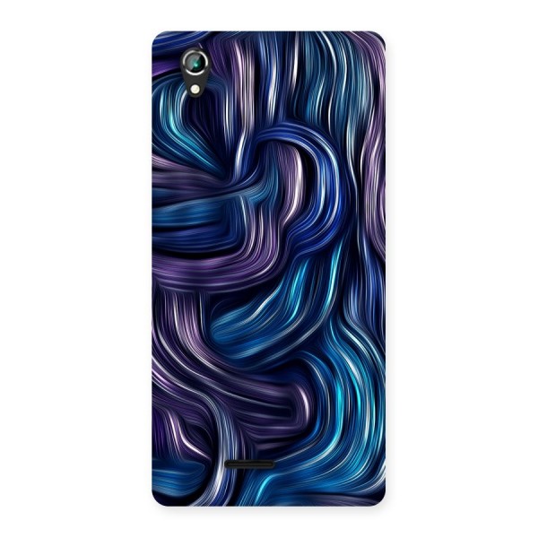 Blue and Purple Oil Paint Back Case for Lava Iris 800