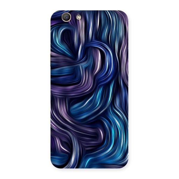 Blue and Purple Oil Paint Back Case for Oppo F1s