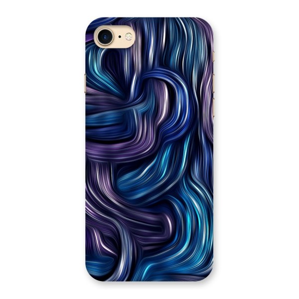 Blue and Purple Oil Paint Back Case for iPhone 7