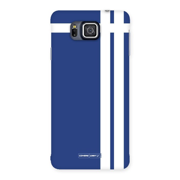 Blue and White Back Case for Galaxy Alpha