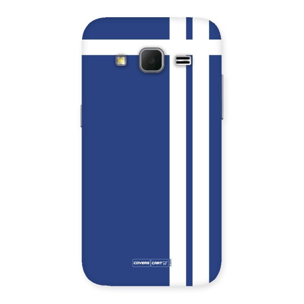Blue and White Back Case for Galaxy Core Prime
