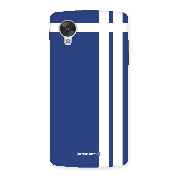 Blue and White Back Case for Google Nexus 5