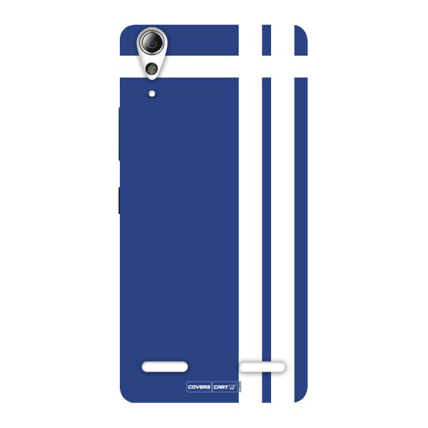 Blue and White Back Case for Lenovo A6000 Plus