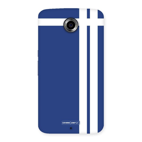 Blue and White Back Case for Nexus 6