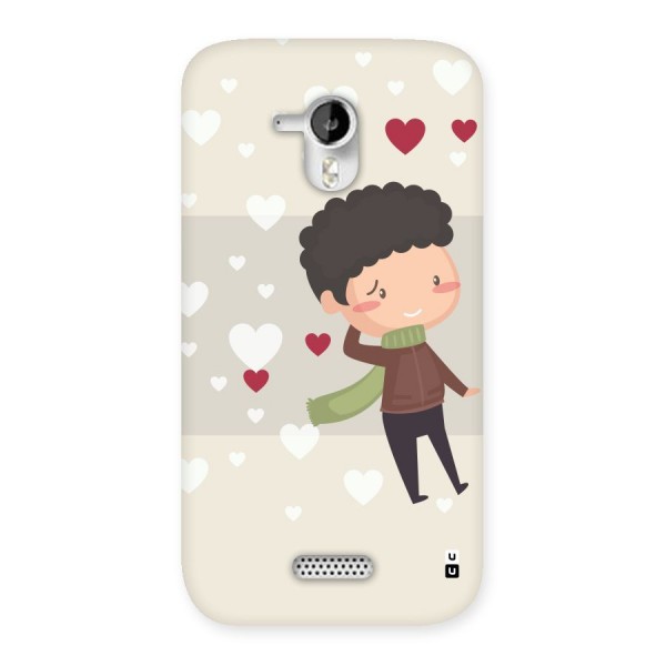 Boy in love Back Case for Micromax Canvas HD A116