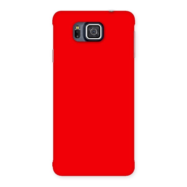 Bright Red Back Case for Galaxy Alpha