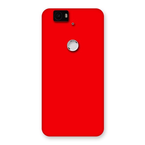 Bright Red Back Case for Google Nexus-6P