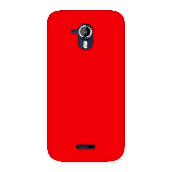 Bright Red Back Case for Micromax Canvas Magnus A117