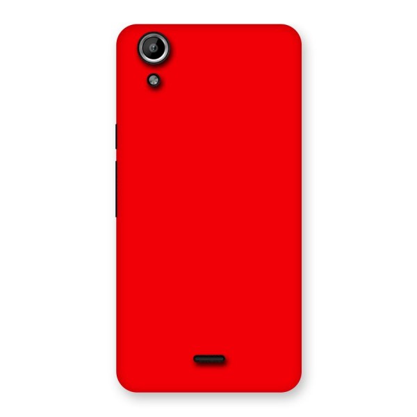 Bright Red Back Case for Micromax Canvas Selfie Lens Q345