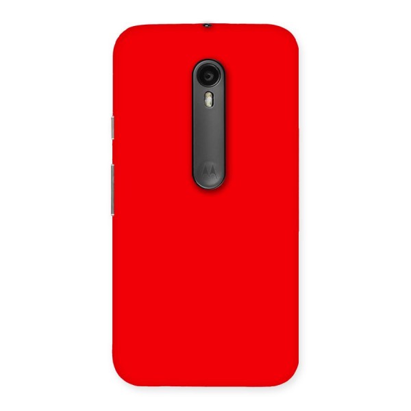 Bright Red Back Case for Moto G3