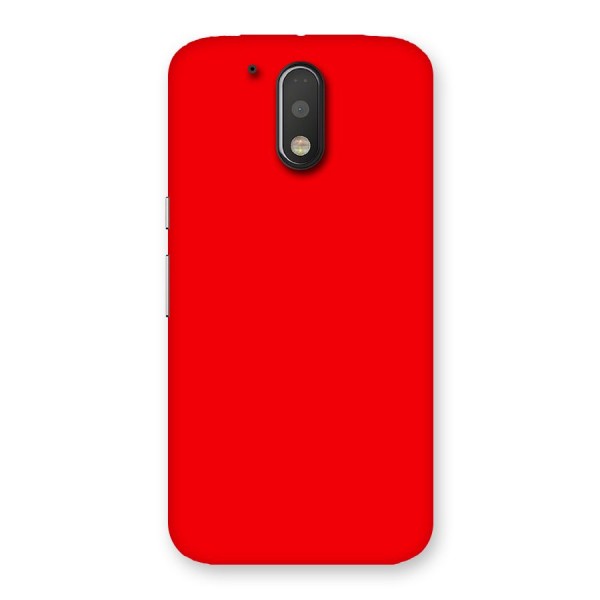 Bright Red Back Case for Motorola Moto G4 Plus