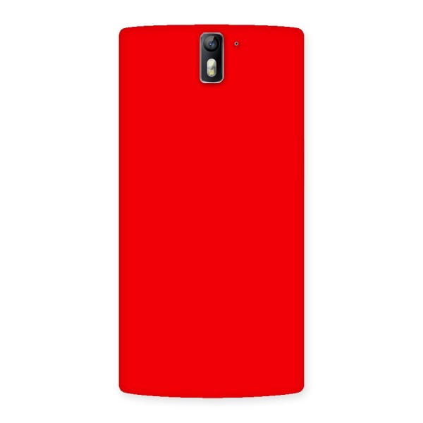 Bright Red Back Case for One Plus One