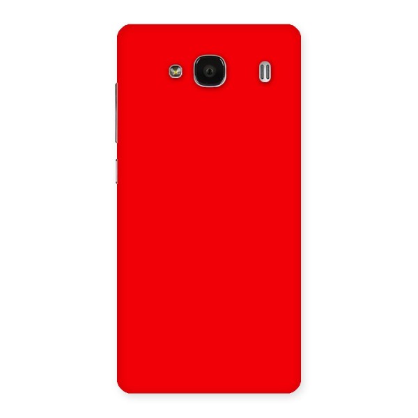 Bright Red Back Case for Redmi 2 Prime