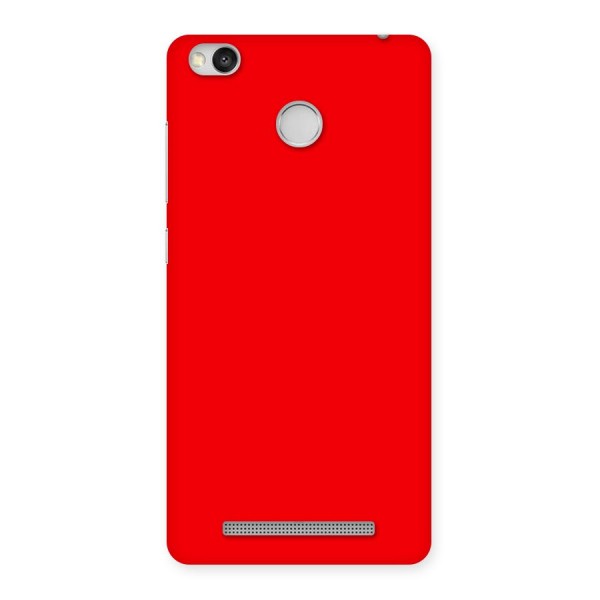 Bright Red Back Case for Redmi 3S Prime