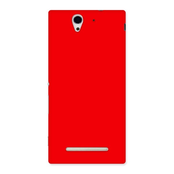 Bright Red Back Case for Sony Xperia C3