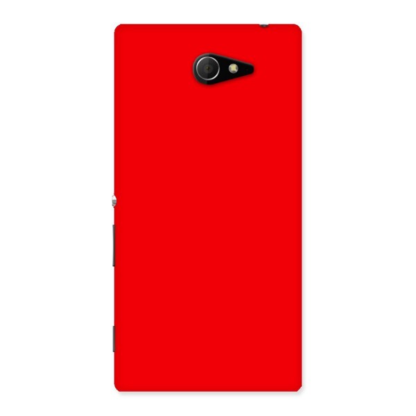 Bright Red Back Case for Sony Xperia M2