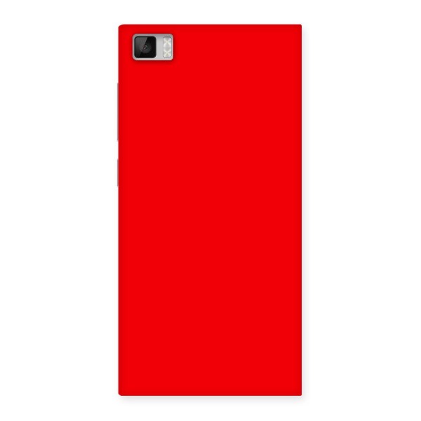 Bright Red Back Case for Xiaomi Mi3