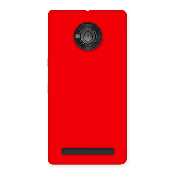 Bright Red Back Case for Yu Yunique