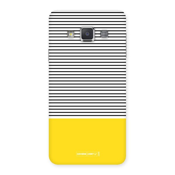 Bright Yellow Stripes Back Case for Galaxy A3