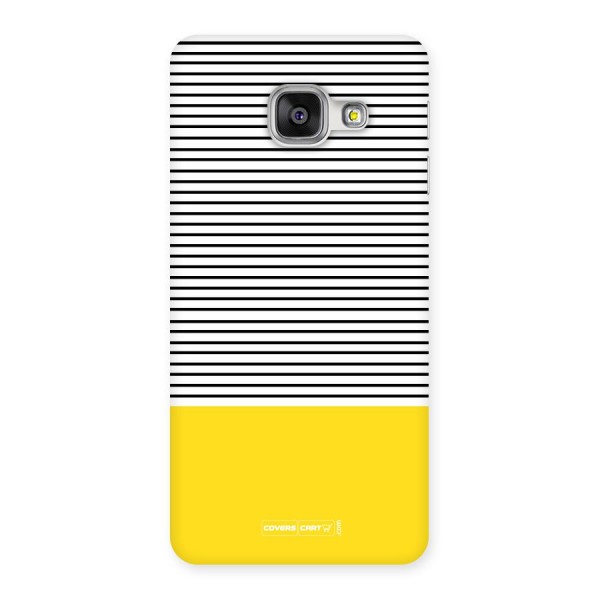 Bright Yellow Stripes Back Case for Galaxy A3 2016
