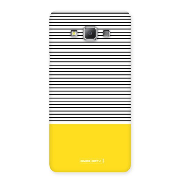 Bright Yellow Stripes Back Case for Galaxy A7
