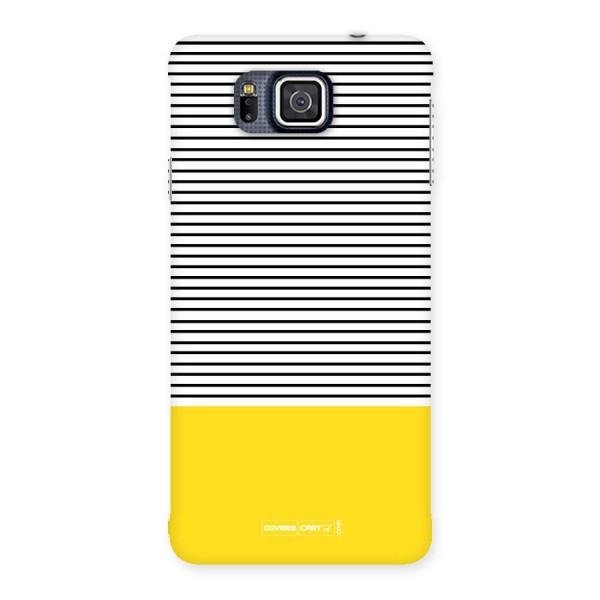 Bright Yellow Stripes Back Case for Galaxy Alpha