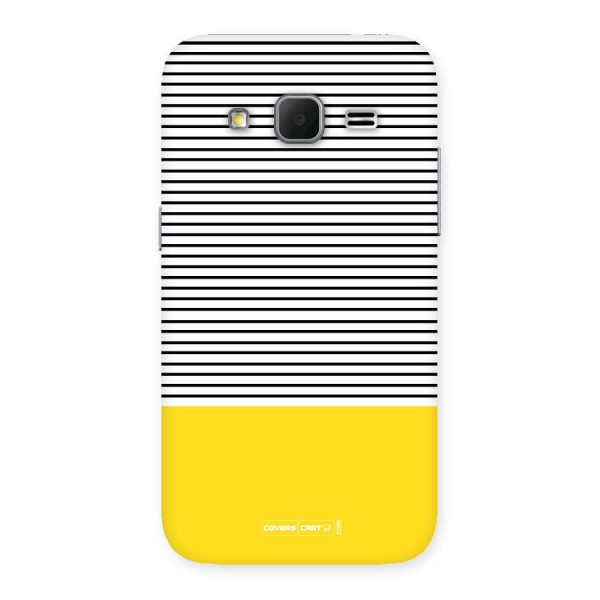 Bright Yellow Stripes Back Case for Galaxy Core Prime