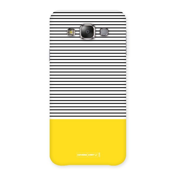 Bright Yellow Stripes Back Case for Galaxy E7